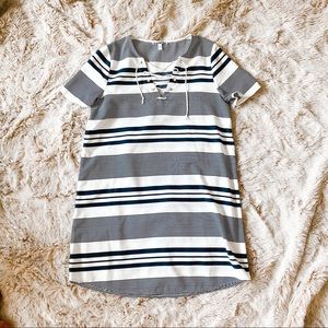 Express Striped shift dress